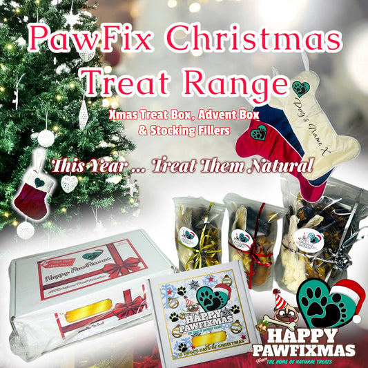 PawFix Christmas Treat Range Selection - Treat boxes and Stocking Stocking Fillers