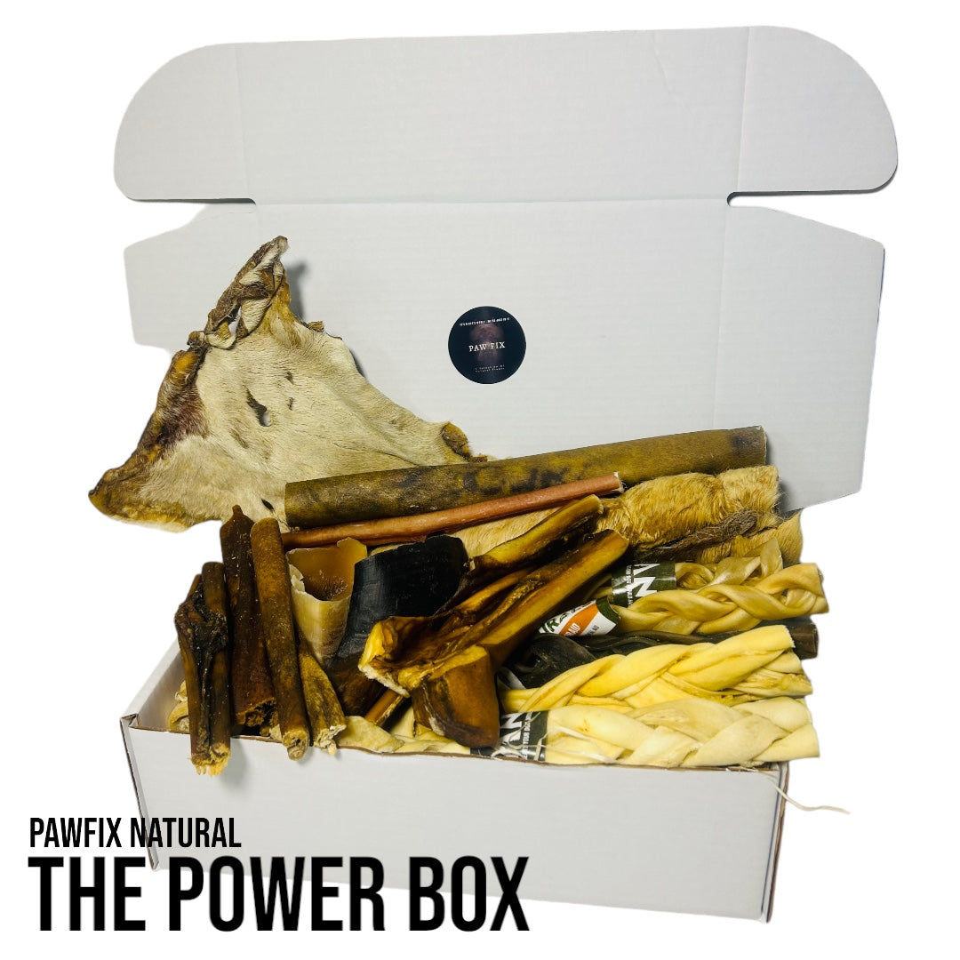 The Power Box - A selection of Extra Tough , Ultra Safe Natural Chew’s