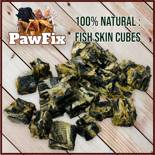 100% Natural Fish Skin Cubes