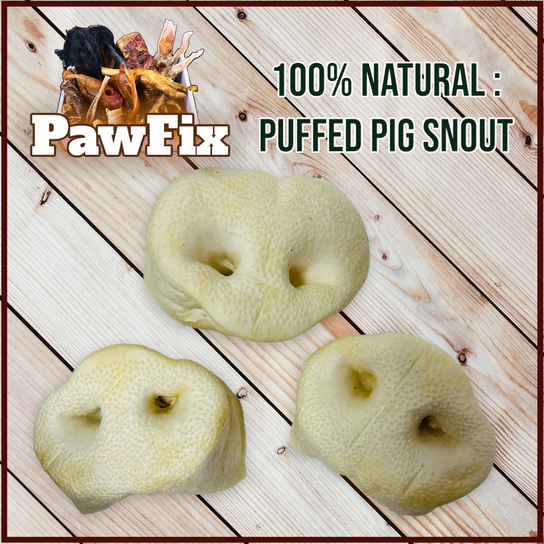 100% Natural Puffed Pig Snouts