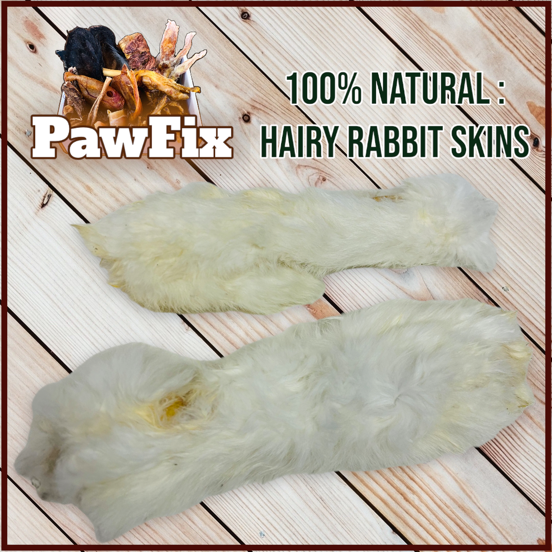 100% Hairy Rabbit Skins