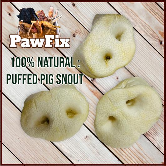 100% Natural Puffed Pig Snouts