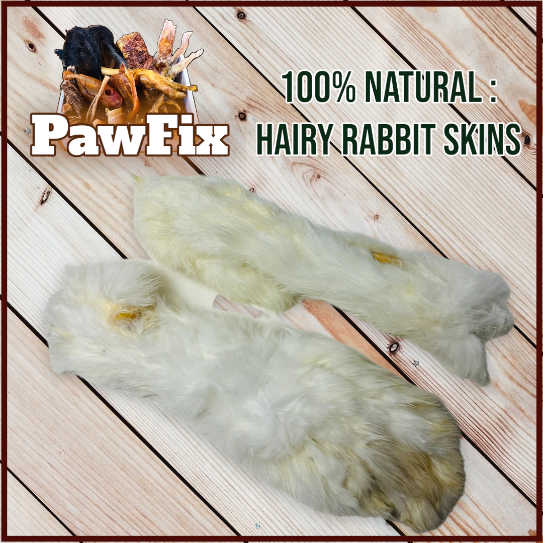 100% Hairy Rabbit Skins